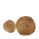 Mushroom double teak wood 45x24x29cm - Natural