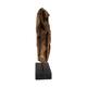 Skulptur aus rundem Erosionsholz Poltava - 39x10x54cm - Braun