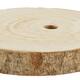 Slice round paulownia wood 20x20x3cm - Natural