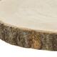 Slice round paulownia wood 25x25x3cm - Natural