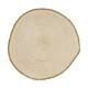 Slice round paulownia wood 25x25x3cm - Natural