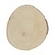 Slice round paulownia wood 30x30x3cm - Natural