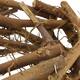Wreath cotton root wood 28x8x28cm - Natural