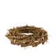 Couronne - Coton et bois de racine - 38x7x38 cm - Naturel