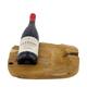 Winebottle holder 2 bottles teak wood 30x30x8cm - Natural