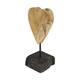 Hart op standaard - Teakhout - 26x13x10 cm - Natuurlijk