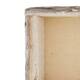 Tray rectangular bark 39x15x5cm