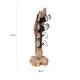 Weinregal Quinn - Holz - 36x36x85cm - Braun
