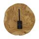 Coat rack teak wood with 1 hook 20x8x20cm