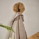 Coat rack teak wood with 1 hook 20x8x20cm