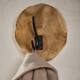 Coat rack teak wood with 1 hook 20x8x20cm
