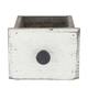 Box planter rectangular fir wood with plastic 12x10x9cm