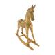 Rocking horse albizia wood 60.5x17.5x60cm - Brown