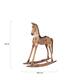 Rocking horse albizia wood 60.5x17.5x60cm - Brown