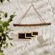 Hanger heart albizia wood 16x2x19cm
