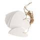 Heart poplar wood with hanger 15x15x8cm 10pc