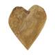 Bol - Coeur - Bois de teck - 34x39x5cm - Naturel