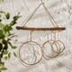 Hanger round rope frame jute 38x38x1cm