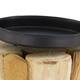 Pillar candle holder driftwood 13x13x17cm - Natural