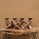 Pillar candle holder driftwood 52x19x19cm - Natural
