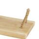 Tray teak wood with handle 57x20x2cm - Natural