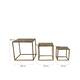 Side table metal 28x28x28cm S/3