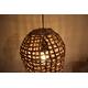 Hanglamp Hanoi - Bananenblad - 28x28x58cm - Bruin