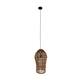 Hanglamp Hanoi - Bananenblad - 28x28x58cm - Bruin