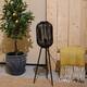 Lampadaire Essen - Bambou - 30x30x97cm - Noir