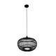 Hanglamp Varna - Bamboe - 38x38x27cm - Zwart