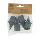 Dinnercandle holder plastic 2.2x2.2x6.5cm 4pc