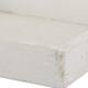 Plateau carre - Bois de pin - 20x20x4 cm - Blanc