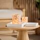 Tray square fir wood 30x30x4cm - White