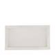 Tray rectangular fir wood 28x15x3cm - White