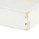 Tray square fir wood 14x14x3cm - White