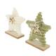 Statue star plywood with fabric 17x6x18.5cm C/2 FSC 100%