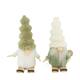 Figurine gnome on ski plywood with fabric 15x4x13cm C/2 FSC 100%