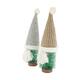 Figurine tree on mdf with hat fabric 12x12x39cm C/2 FSC 100%