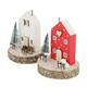 Figurine house mdf 9.5x9.5x12cm FSC 100% - White