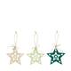 Hanger star tree plywood 11x0.3x13cm  FSC 100% - Green