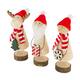 Figurine reindeer / santa / snowman pine wood 6x6x28cm A/3 FSC 100%