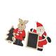 Blackboard reindeer santa plywood 17x0.7x19.6cm A/2 FSC 100%