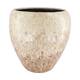Planter round with plastic inlay capiz  bamboo 37x37x38cm  FSC 100% - Brown