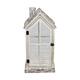 Lantern house fir wood with glass 28x21x57cm S/2 FSC 100%