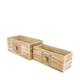 Planter plywood with plastic 28x16.5x12cm S2 FSC 100% - Natural