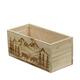 Planter rectangular mountain pine wood with plastic 28x14x14cm S/3 FSC 100%