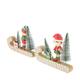 Figurine santas helper on sleigh mdf 16x13.5x4cm FSC 100% - Multi