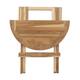 Table round teak wood 50x50x50cm KD FSC Recycled 100% - Natural