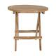 Table round teak wood 50x50x50cm KD FSC Recycled 100% - Natural