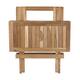 Table square teak wood 51x50x50cm KD FSC Recycled 100% - Natural